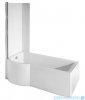 Besco Inspiro 150x70cm Wanna asymetryczna z parawanem lewa #WAI-150-PLE